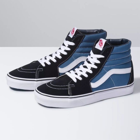 Vans Sk8-Hi in Navy/White - Picture 1 of 5